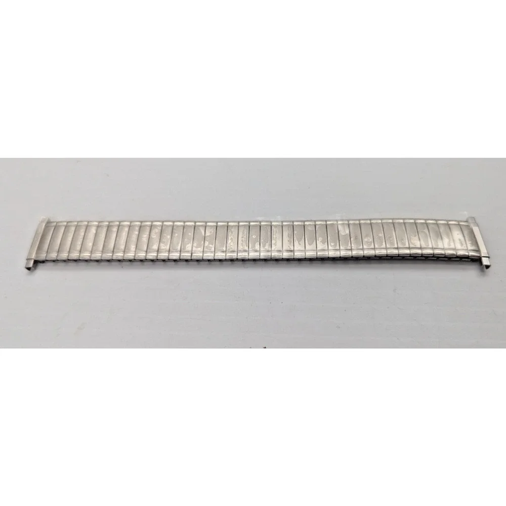 Speidel Silver Twist O Flex Stainless Steel Mens Watch Band